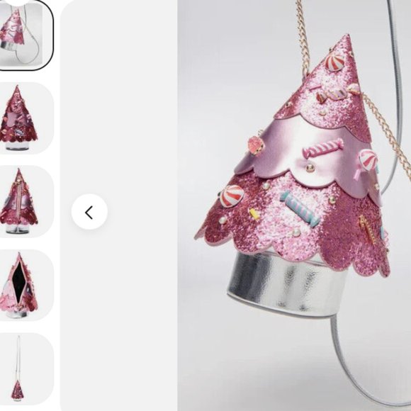 Betsey Johnson Pink Christmas Tree Crossbody - New So Cute  Chr - Picture 9 of 11